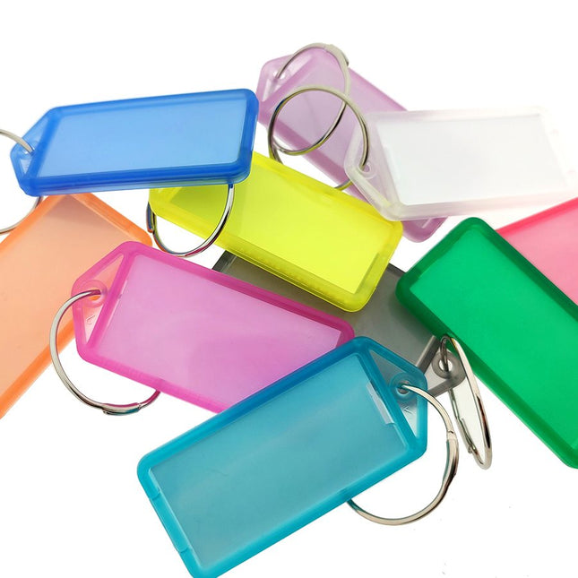 Large flip-open key tags 60 x 27 mm – 100 pcs