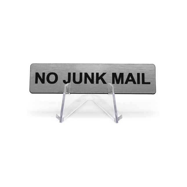 No junk mail sign - 1 pc