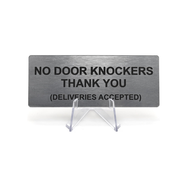 No door knockers sign - 1 pc