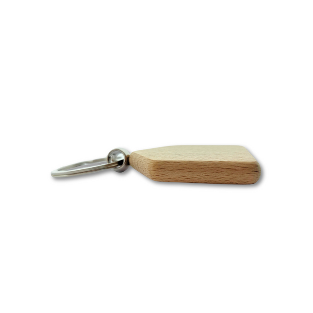 Blank wooden keychain house 45 x 35 mm - 1 pc