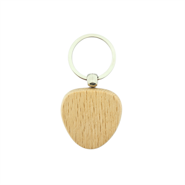 Blank wooden keychain triangle 40 x 40 mm - 1 pc