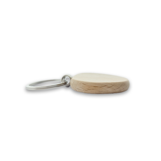 Blank wooden keychain triangle 40 x 40 mm - 1 pc