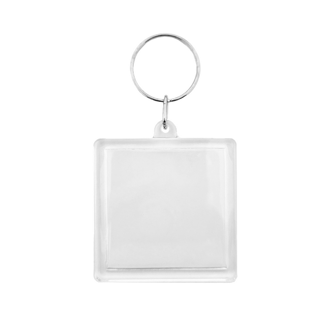 Square blank acrylic keychain