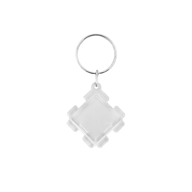 Puzzle piece blank acrylic keychain