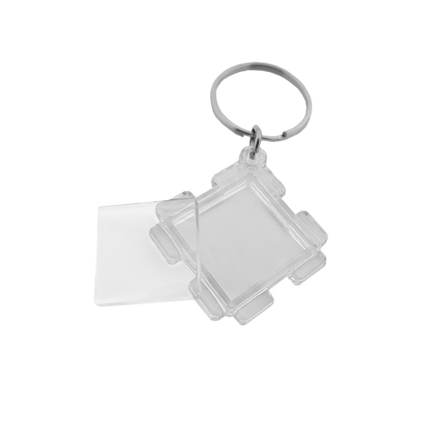 Puzzle piece blank acrylic keychain