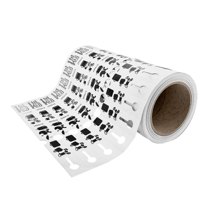 Loop-lock labels HDPE 25025,4 mm
