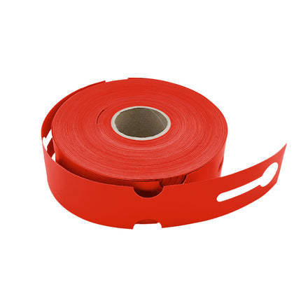 Loop-lock labels red HDPE 260x50mm