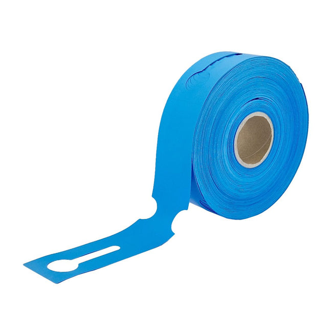 Loop-lock labels blue HDPE 260x50mm