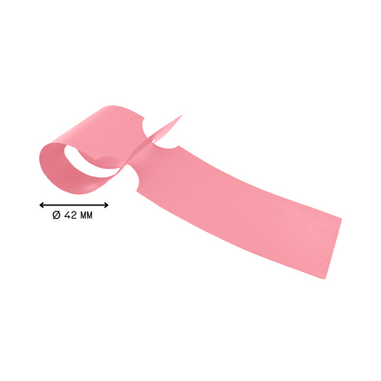 Loop lock labels pink HDPE 260x50mm