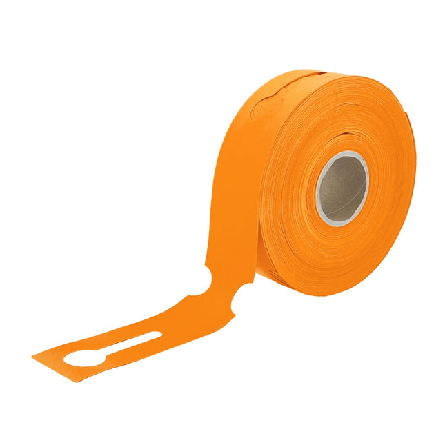 Loop-lock labels orange HDPE 260x50mm