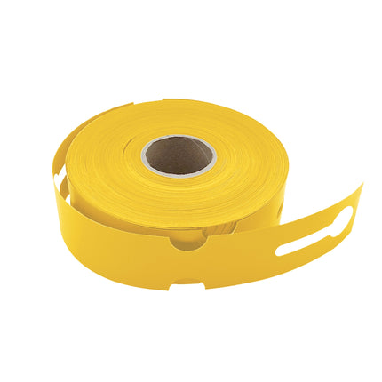 Loop lock labels yellow HDPE 260x50mm