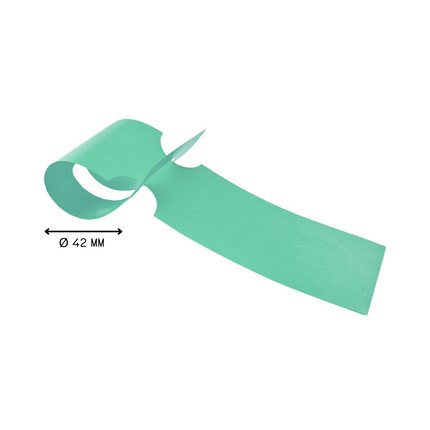 Loop-lock labels green HDPE 260x50mm