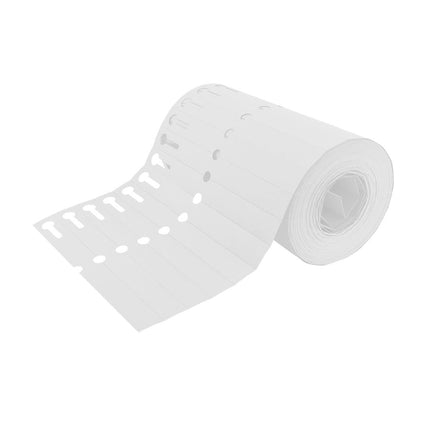 Loop lock labels white PVC 120x13mm