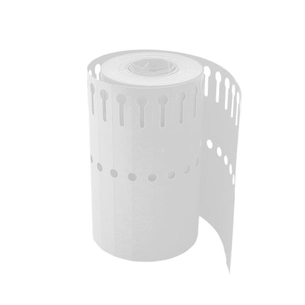 Loop lock labels white PVC 120x13mm