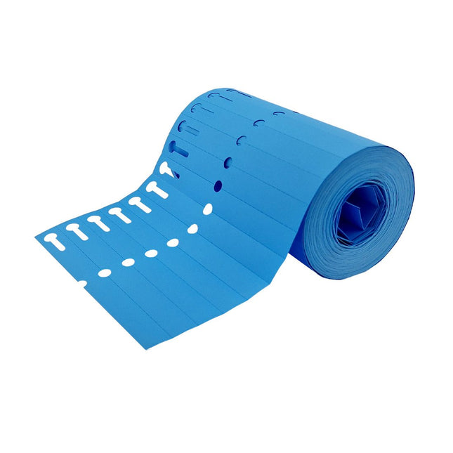 Loop-lock labels blue PVC 120x13mm