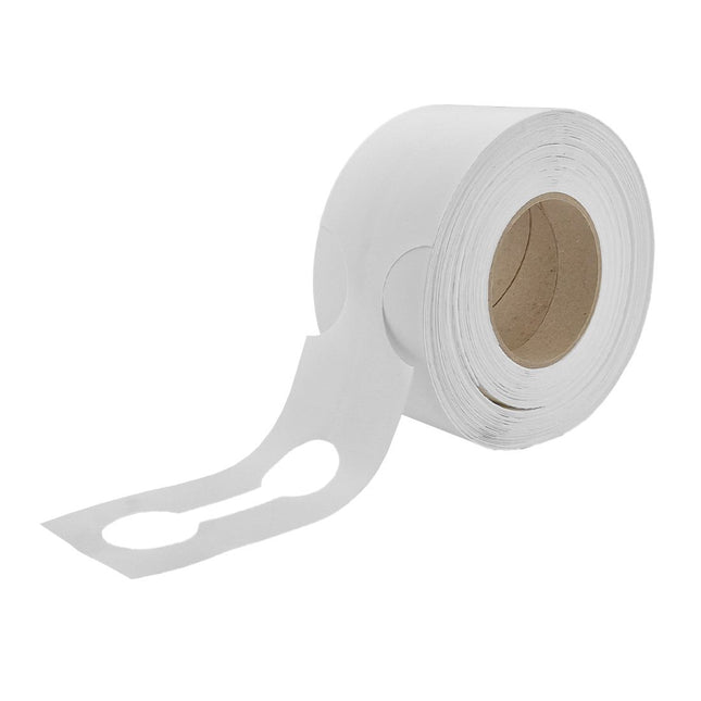 XL loop-lock labels white HDPE 381x75mm