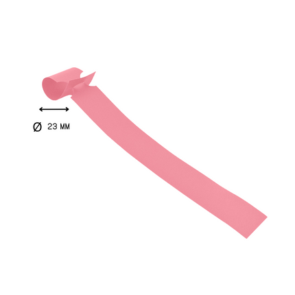 Loop lock labels pink HDPE 250x25mm