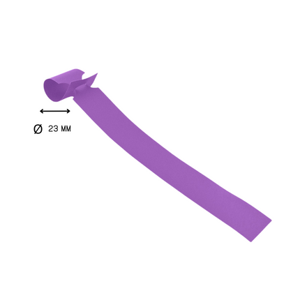Loop lock labels purple HDPE 250x25mm