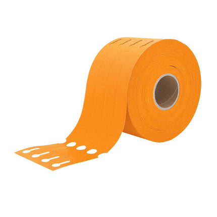Loop lock labels orange HDPE 250x25mm