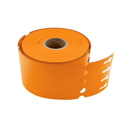 Loop-lock labels orange HDPE 250x25mm