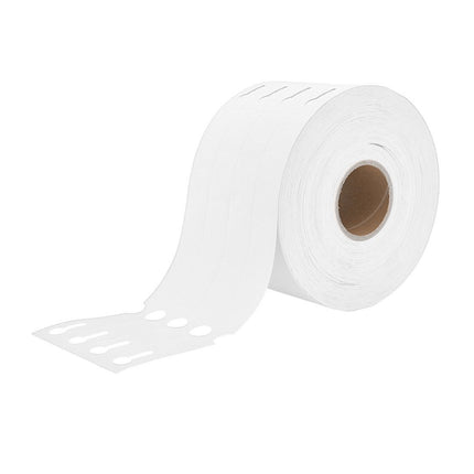 Loop lock labels white HDPE 250x25mm