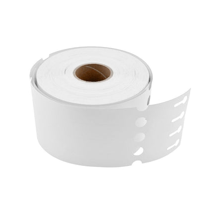 Loop lock labels white HDPE 250x25mm
