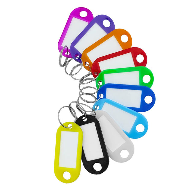 Plastic key tag with label window 48 x 22 mm – 100 pcs