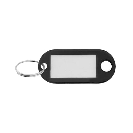 Plastic key tags with label window color mix 48 x 22 mm – 100 pcs