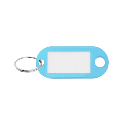 Plastic key tags with label window color mix 48 x 22 mm – 100 pcs
