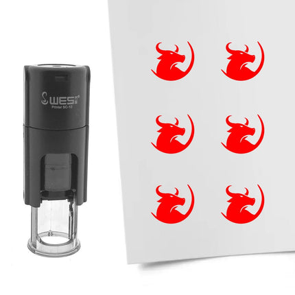 Stamp bull - 10 mm print