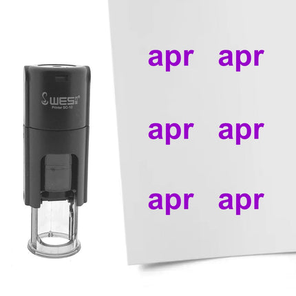 Stamp April - 10 mm print