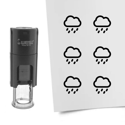 Stamp rain - 10 mm print