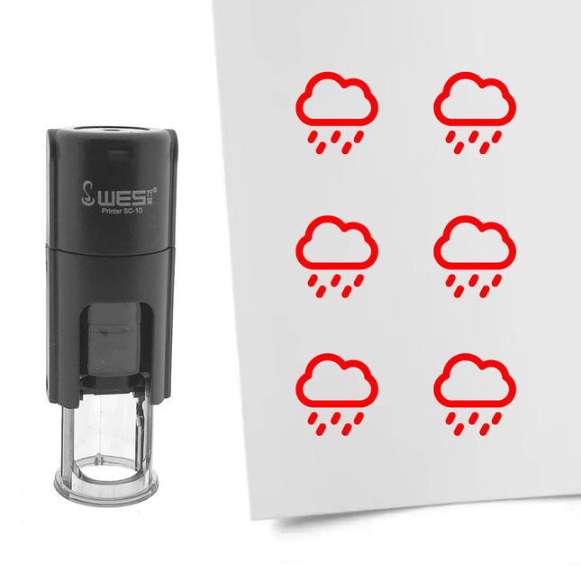 Stamp rain - 10 mm print