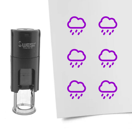 Stamp rain - 10 mm print