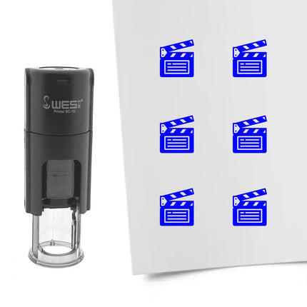 Stamp movie clapper - 10 mm print