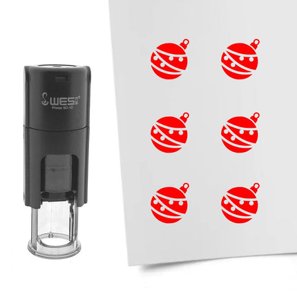 Stamp Christmas ornament - 10 mm print