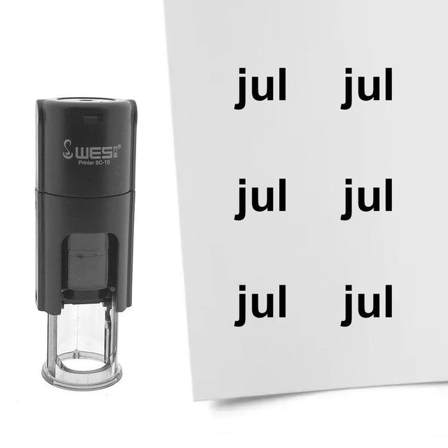 Stamp July - 10 mm print