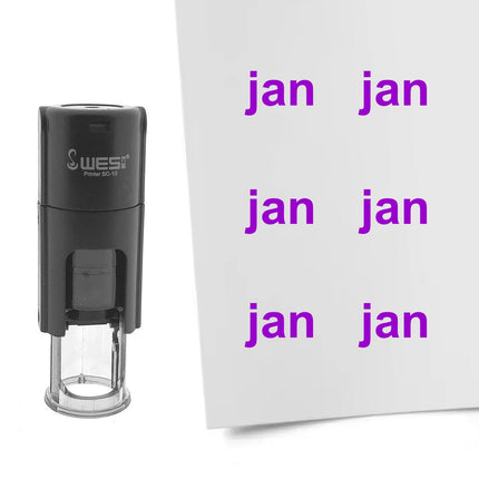 January stamp Ø10mm imprint - 1 pc