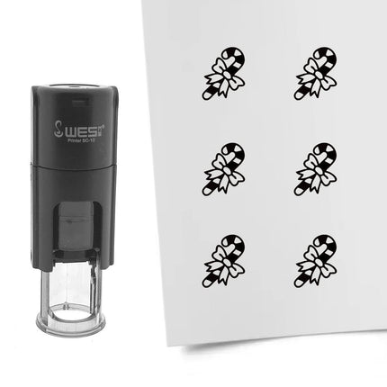 Stamp candy cane - 10 mm print