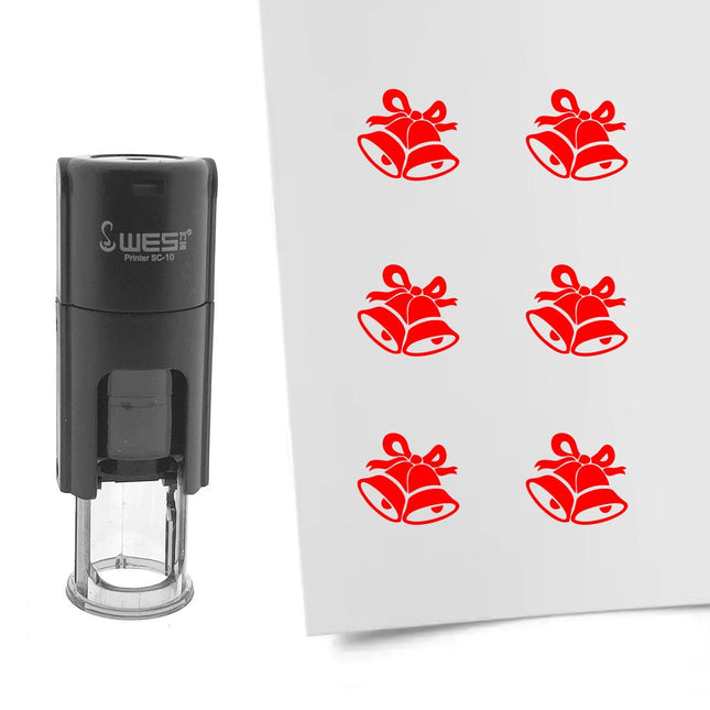Christmas bell stamp Ø10mm imprint - 1 pc