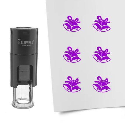 Stamp Christmas bell - 10 mm print