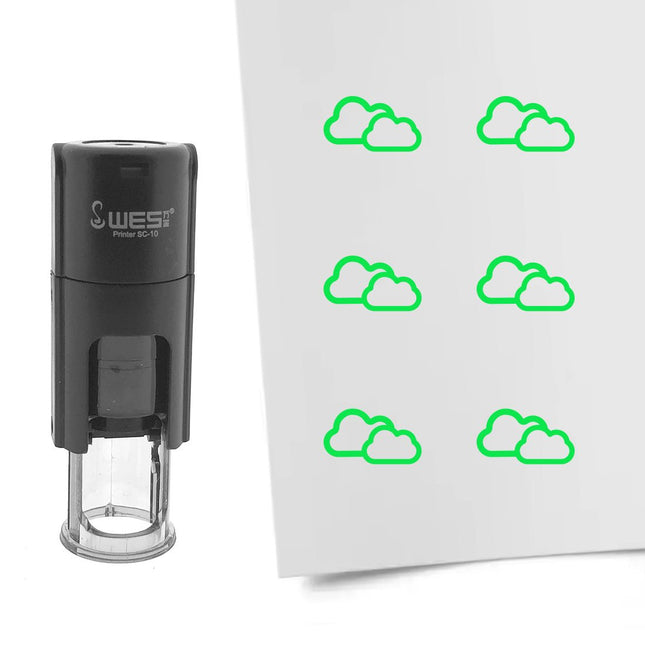Stamp cloudy - 10 mm print
