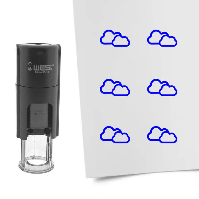 Stamp cloudy - 10 mm print