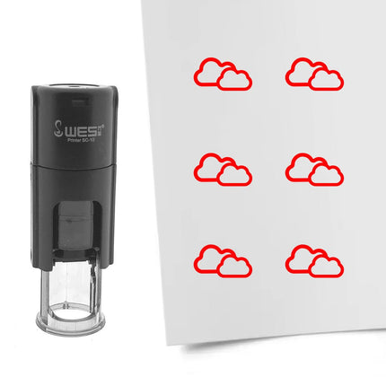 Stamp cloudy - 10 mm print
