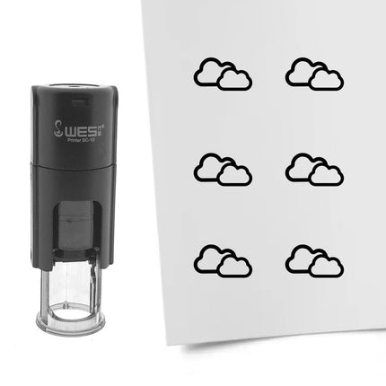 Stamp cloudy - 10 mm print