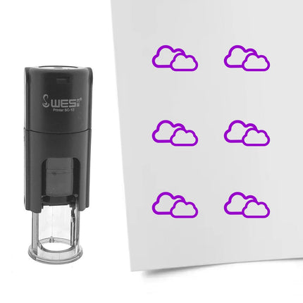 Stamp cloudy - 10 mm print