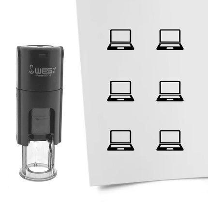 Stamp laptop - 10 mm print
