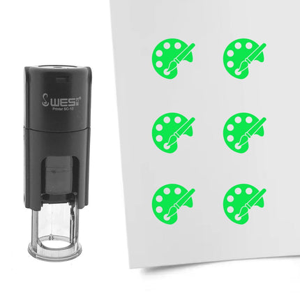 Painter’s palette stamp Ø10mm imprint - 1 pc