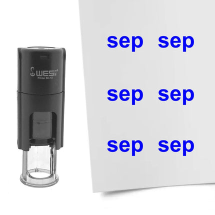 Stamp September - 10 mm print