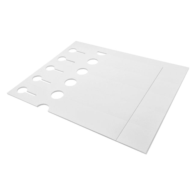 Loop lock labels white PET 250x38mm